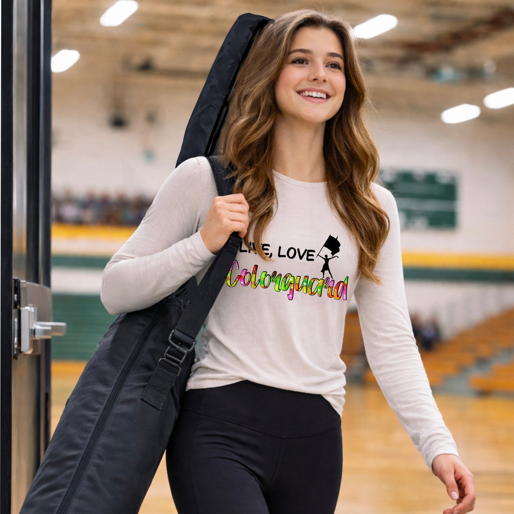 Live, Love Colorguard Long Sleeve T-Shirt