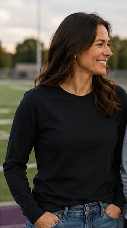 Marching Band and Colorguard Senior Mom Long Sleeve Tee