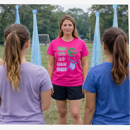 Peace, Love and Colorguard T-Shirt