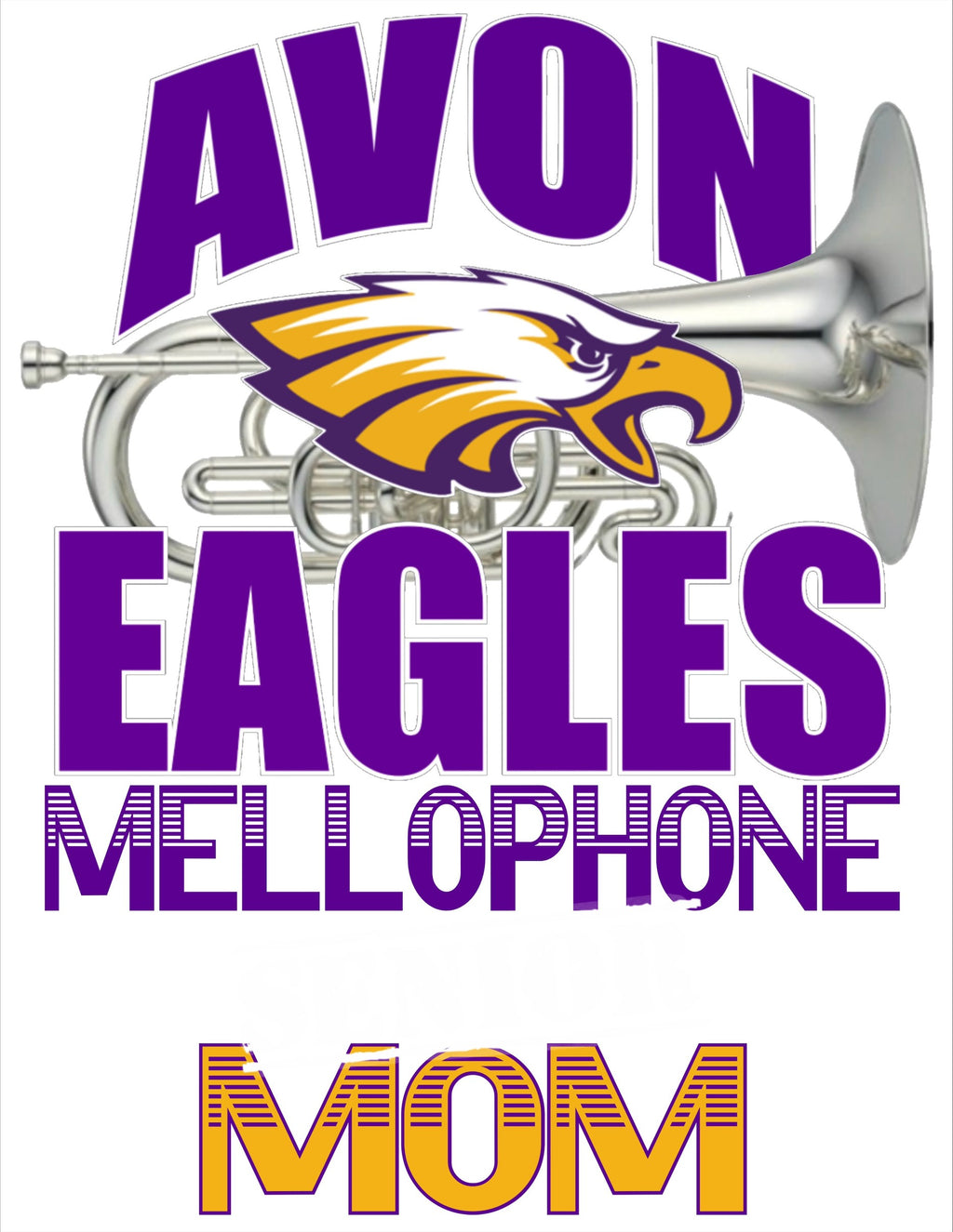 Marching Band and Colorguard Senior MOM Crew Neck Sweatshirt